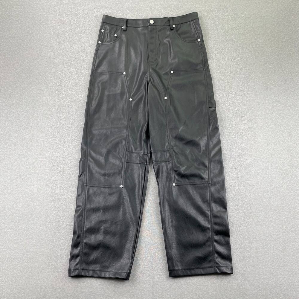 Avec Les Filles Black Wide Leg Pants